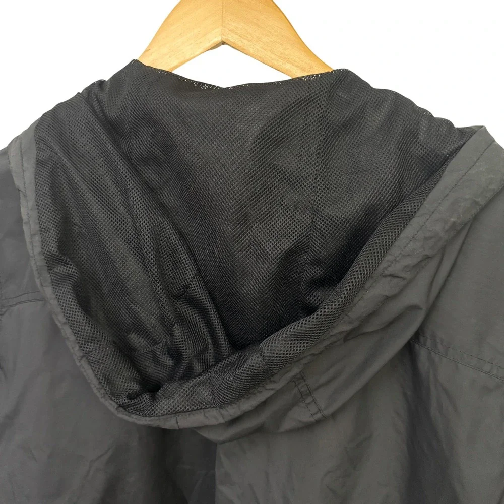 Ralph Lauren Rain Jacket Medium Dry Goods Black Lobster Claw Hooded Utility